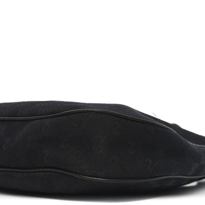 Monogram Medium Half Moon Hobo Black