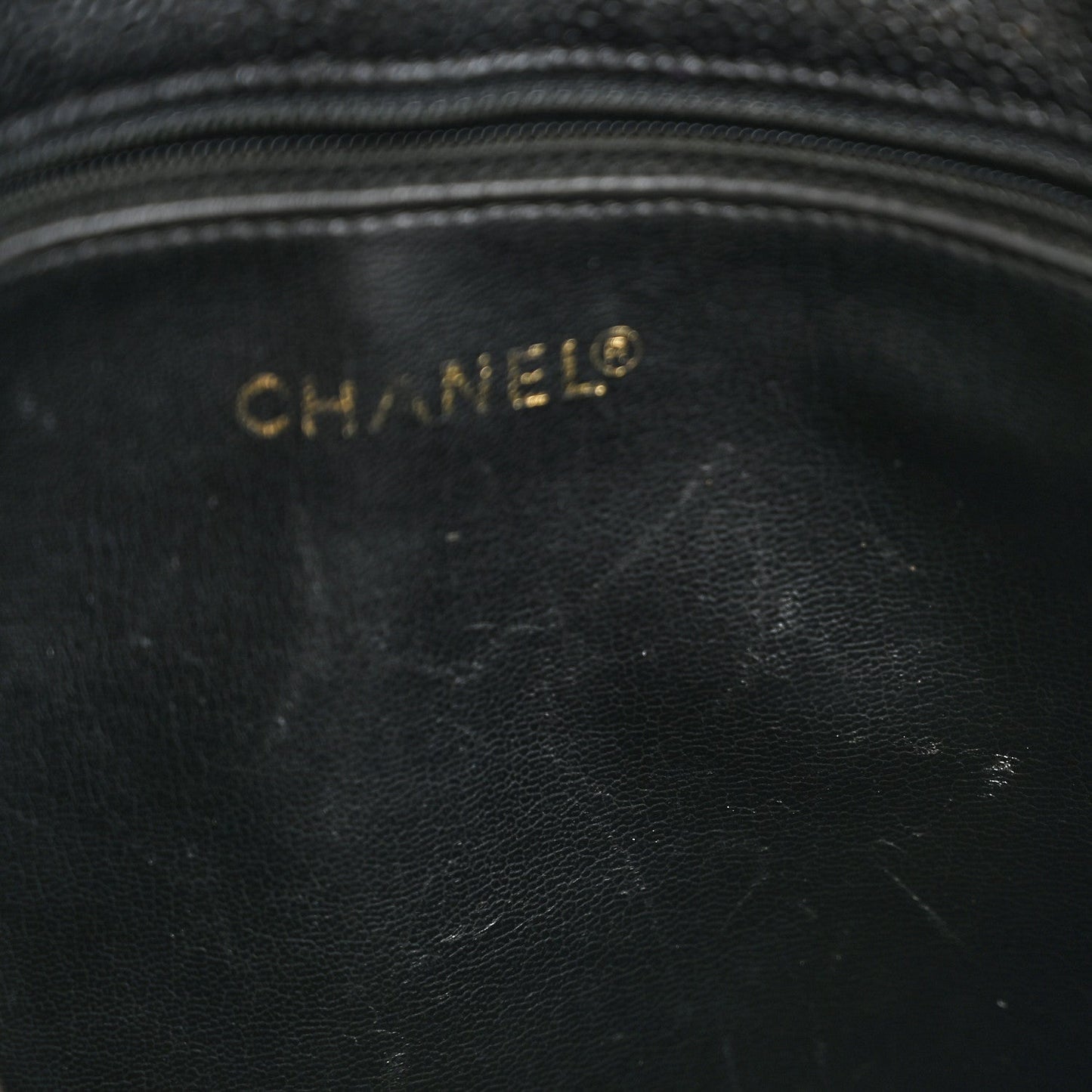 Caviar CC Flap Shoulder Bag Black
