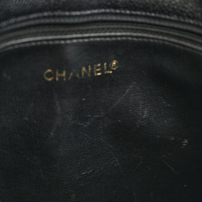 Caviar CC Flap Shoulder Bag Black