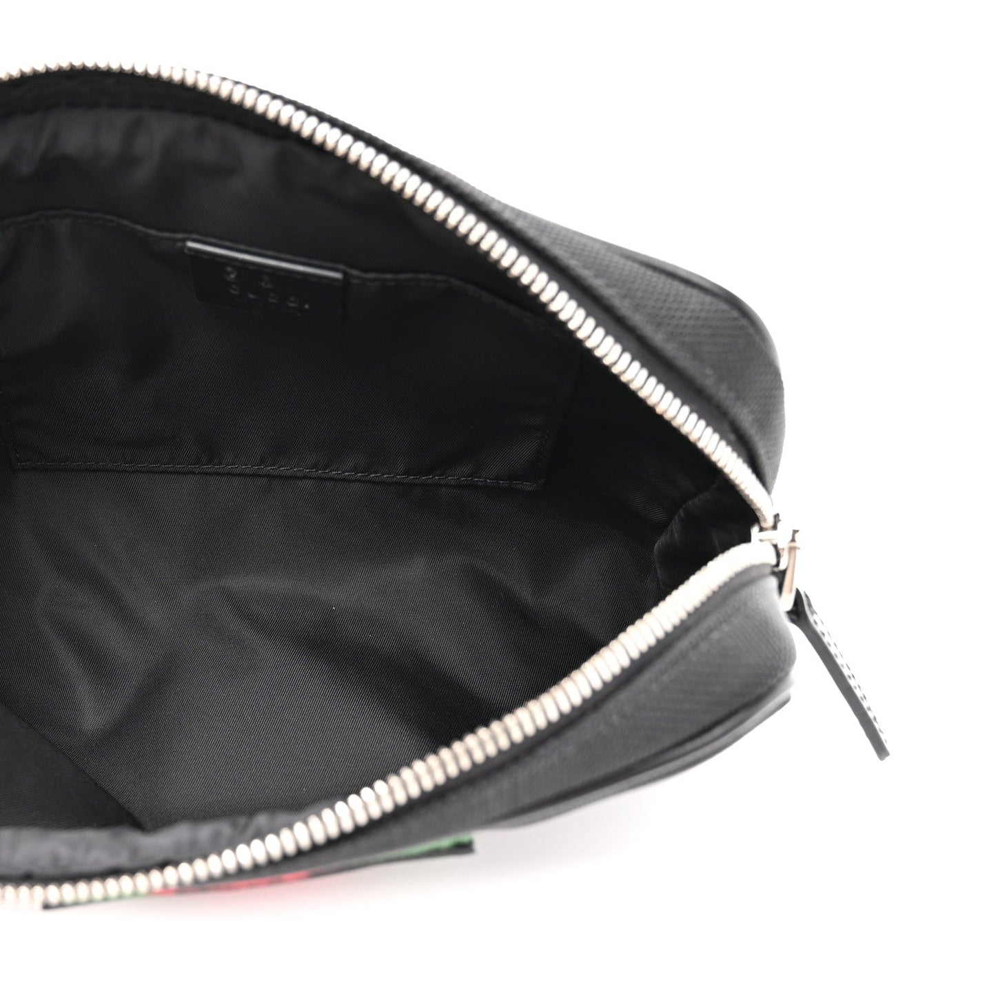 Canvas Web Slim Belt Bag Black