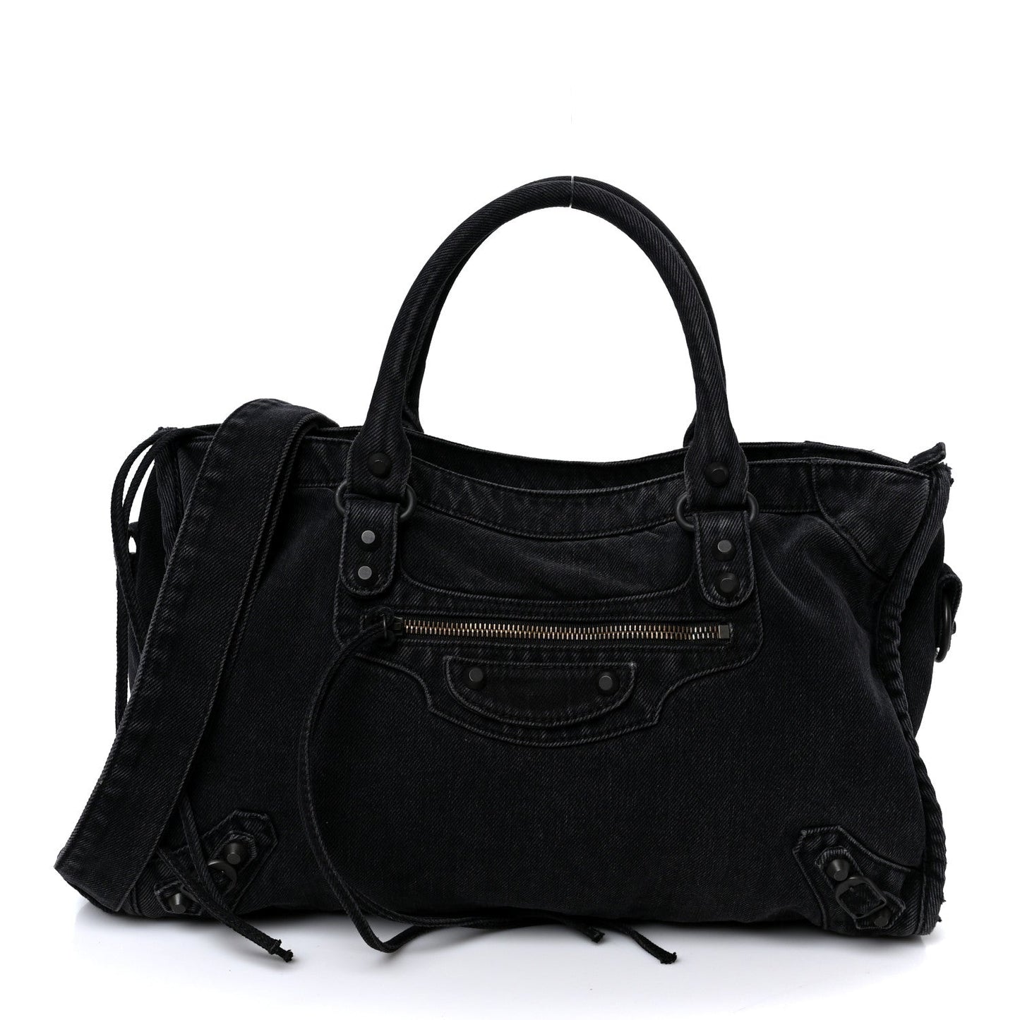 Washed Denim Classic Hardware Medium Le City Black