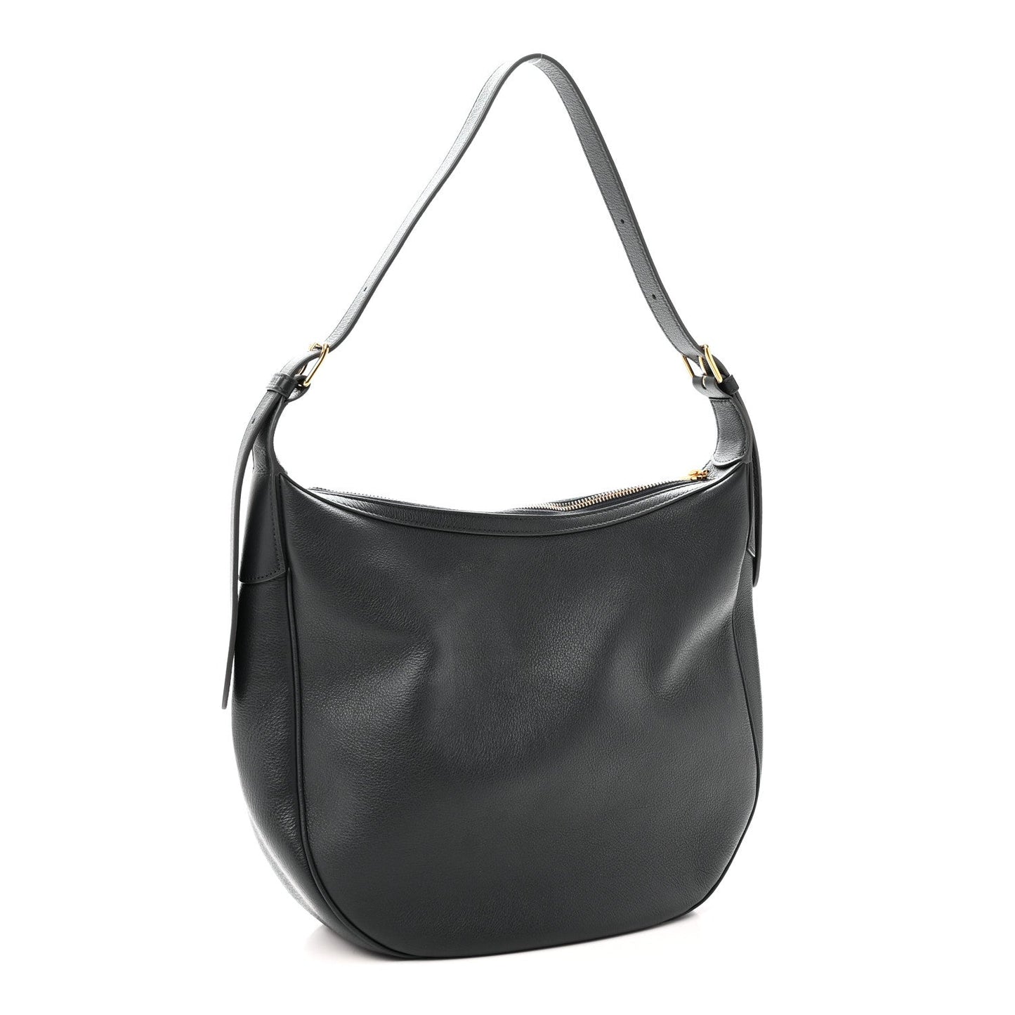 Calfskin Triomphe Heloise Shoulder Bag Slate Grey