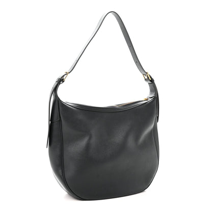 Calfskin Triomphe Heloise Shoulder Bag Slate Grey