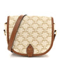 Triomphe Canvas Medium Folco Bag White