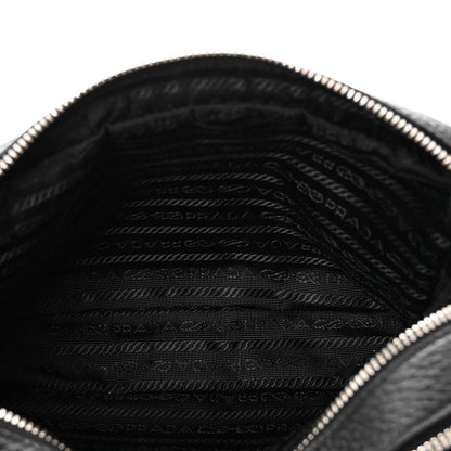 Vitello Daino Soft Camera Crossbody Black