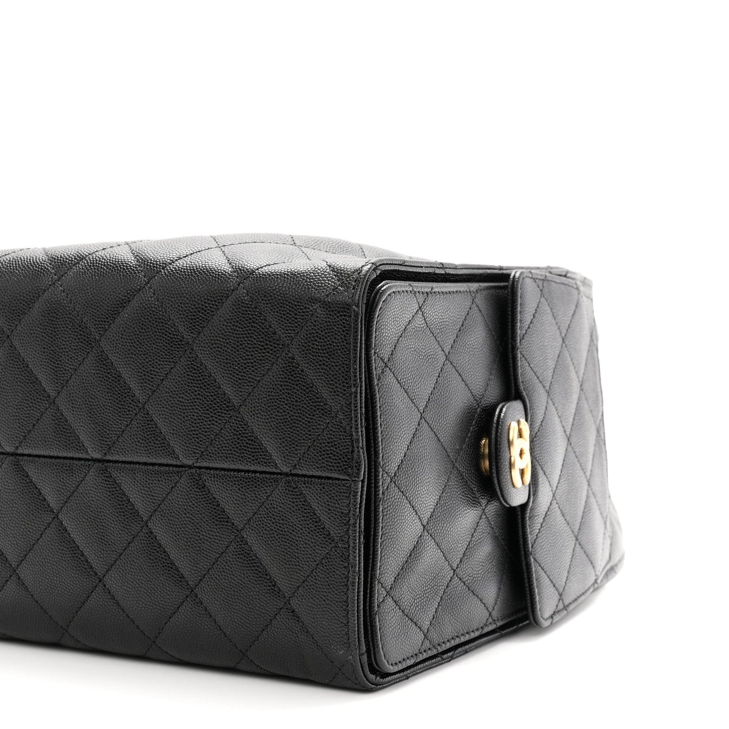 Caviar Quilted Medium Chanel 25 Handbag Black