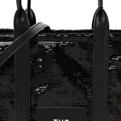 Sequin Small The Tote Bag Black