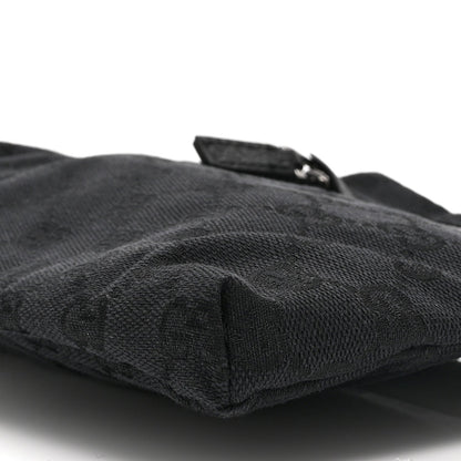 GG Monogram Double Pocket Belt Bag Black