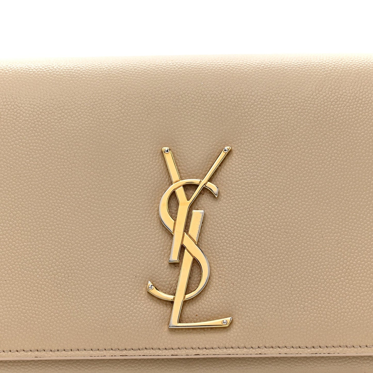 Grain De Poudre Classic Monogram Cassandre Clutch Nude