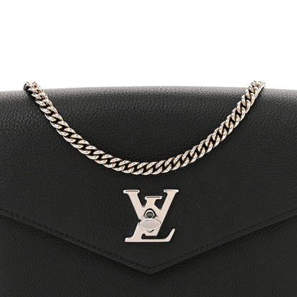 Soft Calfskin My Lockme Chain Pochette Black