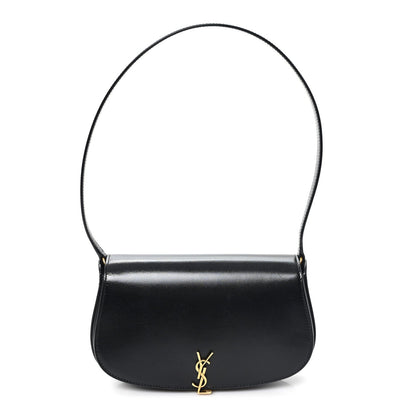 Box Calfskin Mini Voltaire Shoulder Bag Black