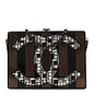 Plexiglass Crystal CC Minaudiere Clutch Black Copper