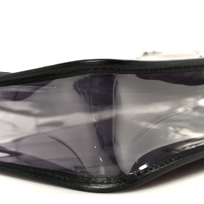 Vinyl Quilted Degrade Jumbo Single Flap Black