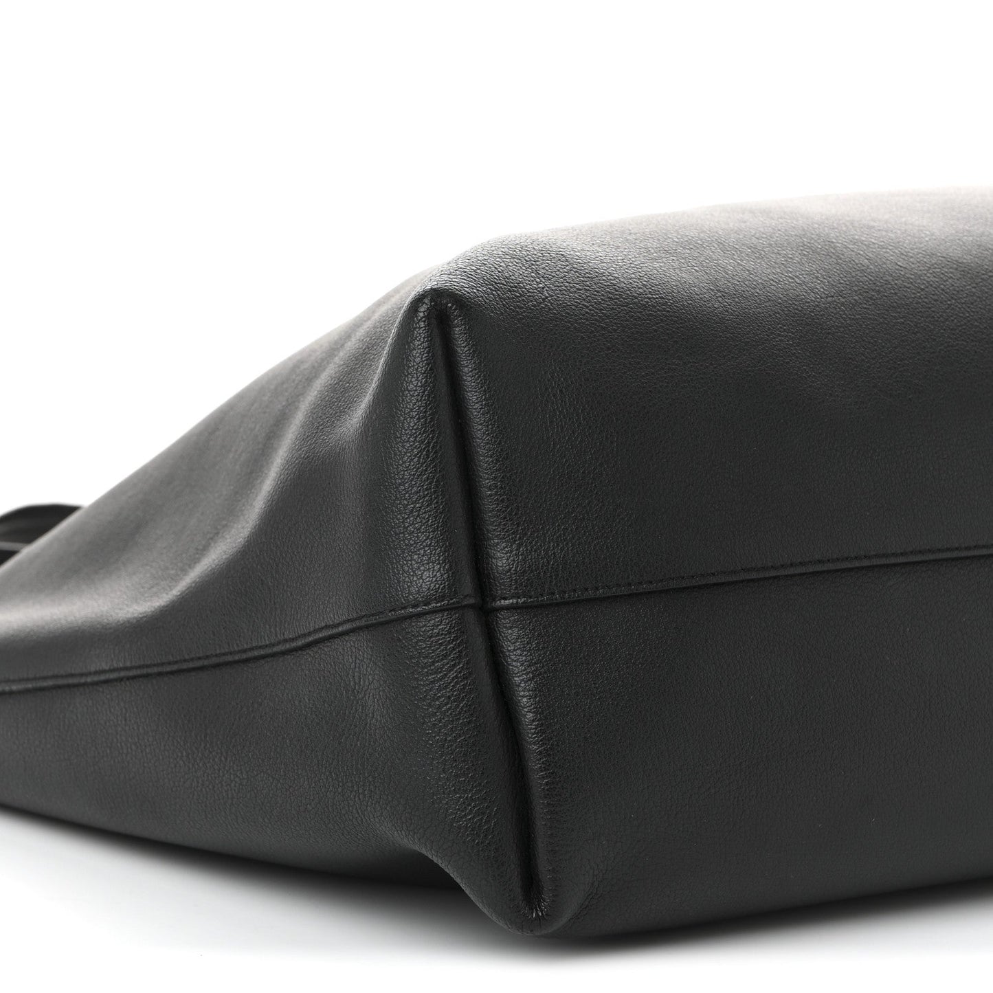 Calfskin Large Shopping Tote Black