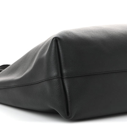 Calfskin Large Shopping Tote Black