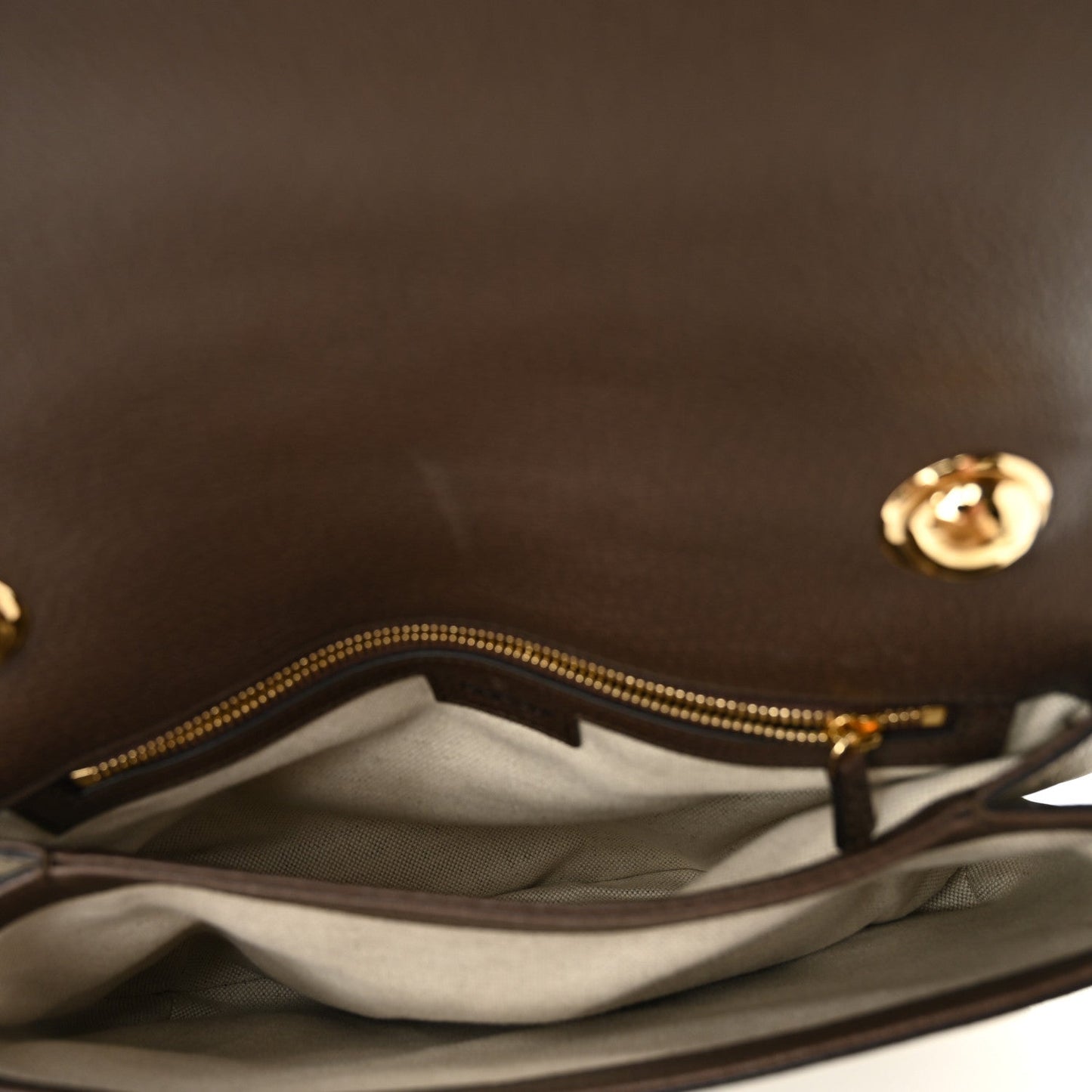 GG Supreme Monogram Textured Dollar Calfskin Web Medium Blondie Top Handle Shoulder Flap Bag Beige Ebony New Acero