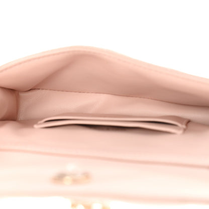 Lambskin Cannage Dior Talk Phone Pouch Rose Poudre