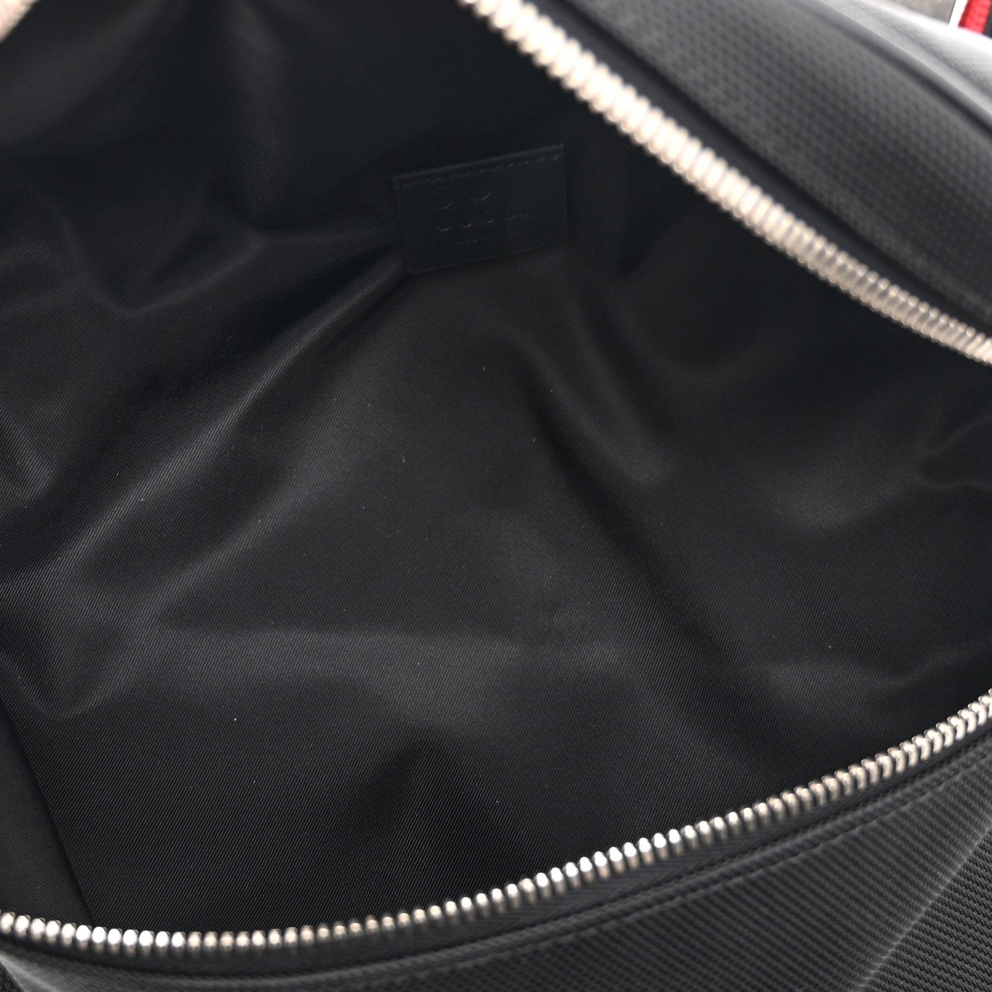 Techno Canvas Web Large Belt Bag Black