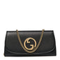 Roxy Calfskin Blondie Continental Chain Wallet Black