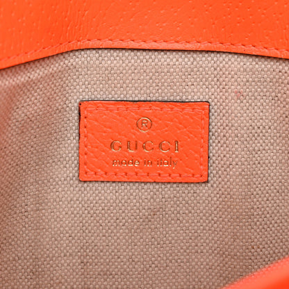 GG Supreme Monogram Web Small Ophidia Belt Bag Beige Ebony Orange Fluo