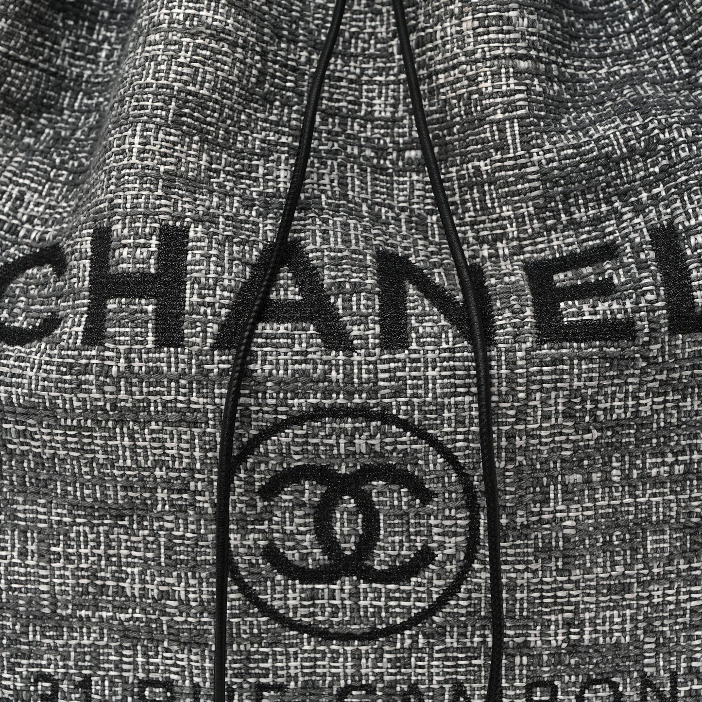 Canvas Large Deauville Backpack Charcoal