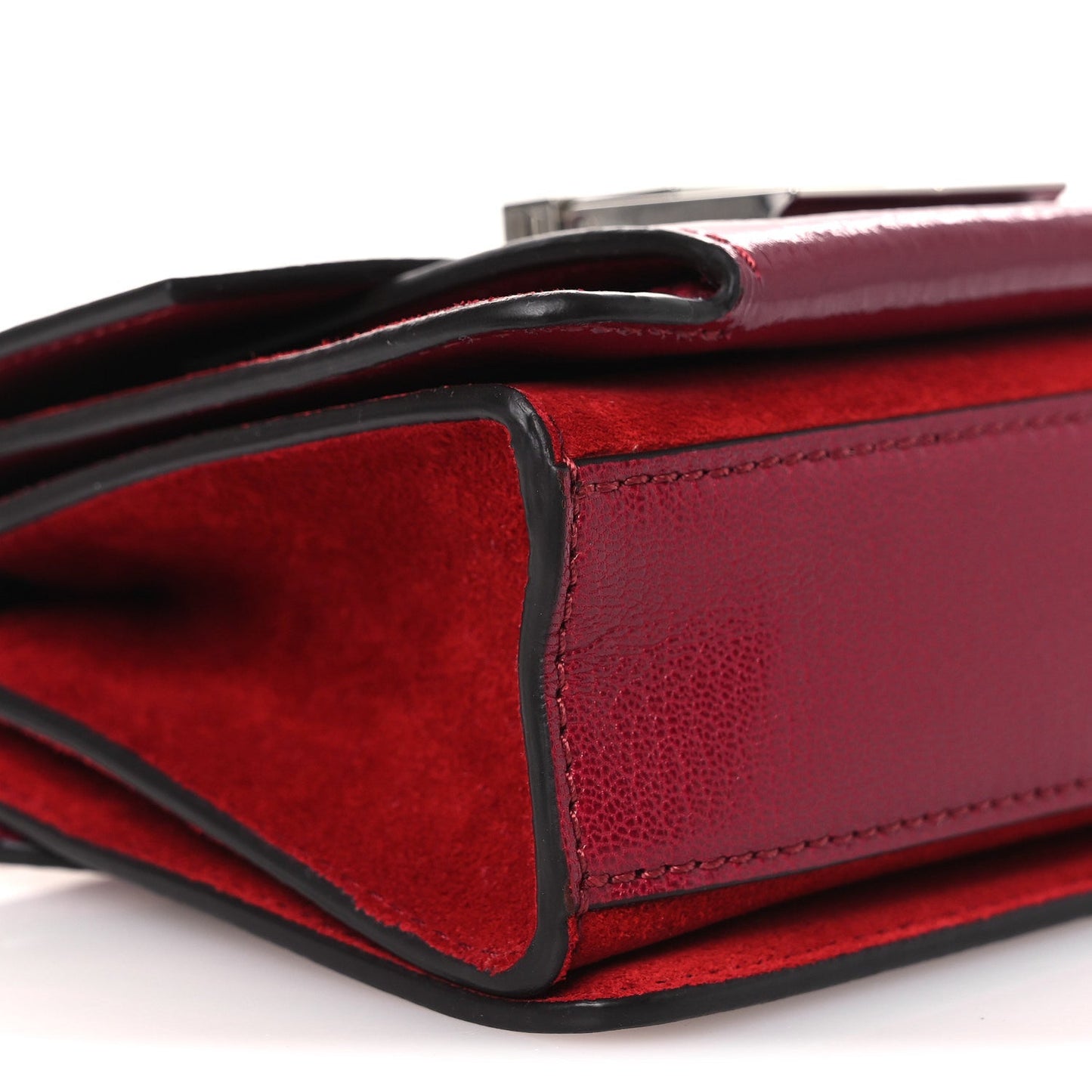 Goatskin Mini GV3 Shoulder Bag Cherry Red