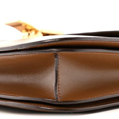 Box Calfskin Medium Classic Box Flap Bag Camel
