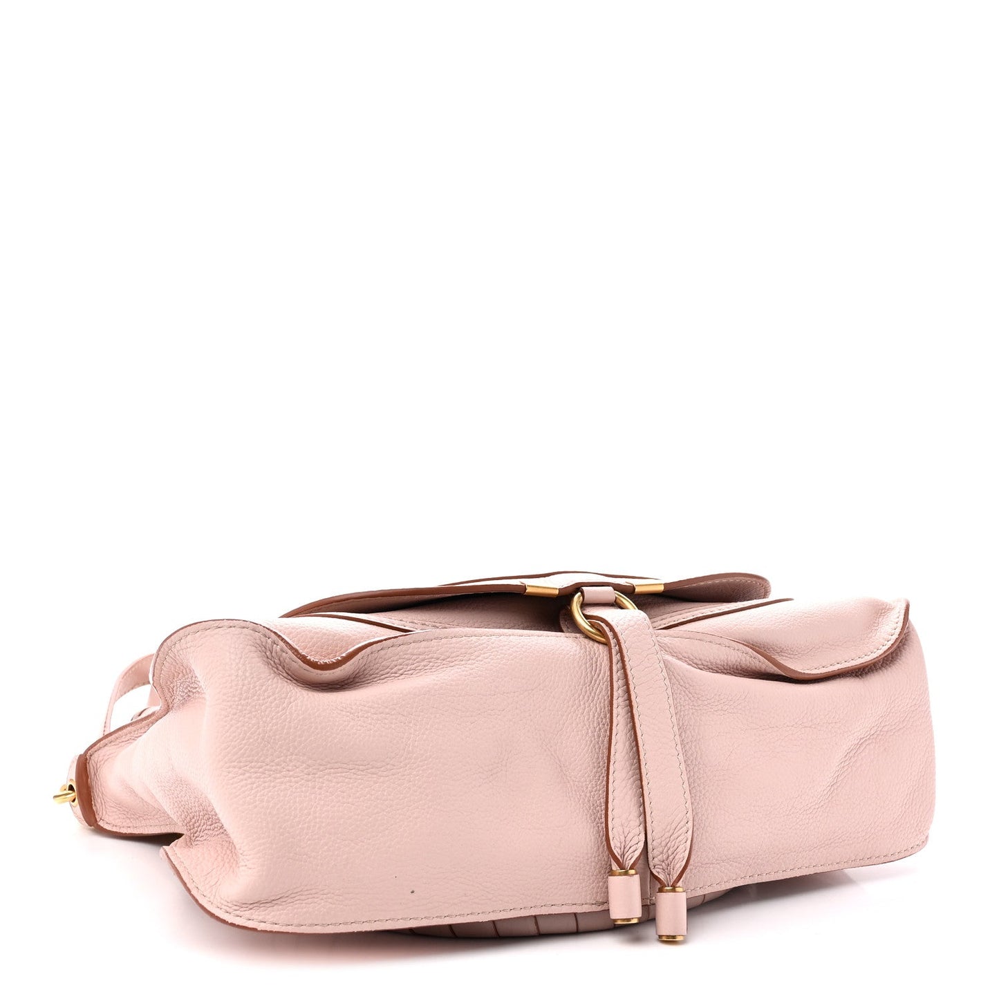 Calfskin Medium Marcie Satchel Nude Pink