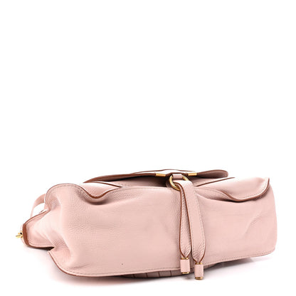 Calfskin Medium Marcie Satchel Nude Pink
