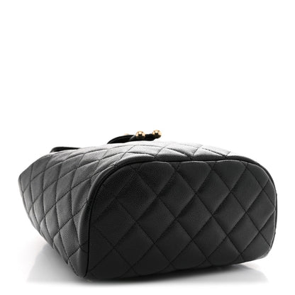 Caviar Quilted Urban Spirit Backpack Black
