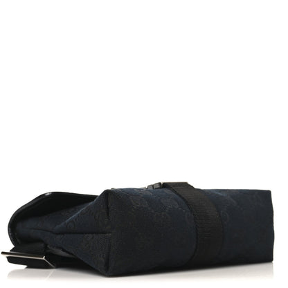GG Monogram Web Buckle Belt Bag Black