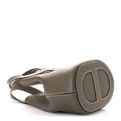 Taurillon Clemence Swift In-The-Loop 18 Bag Etoupe