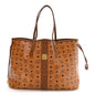 Visetos Large Liz Reversible Shopper Tote Cognac