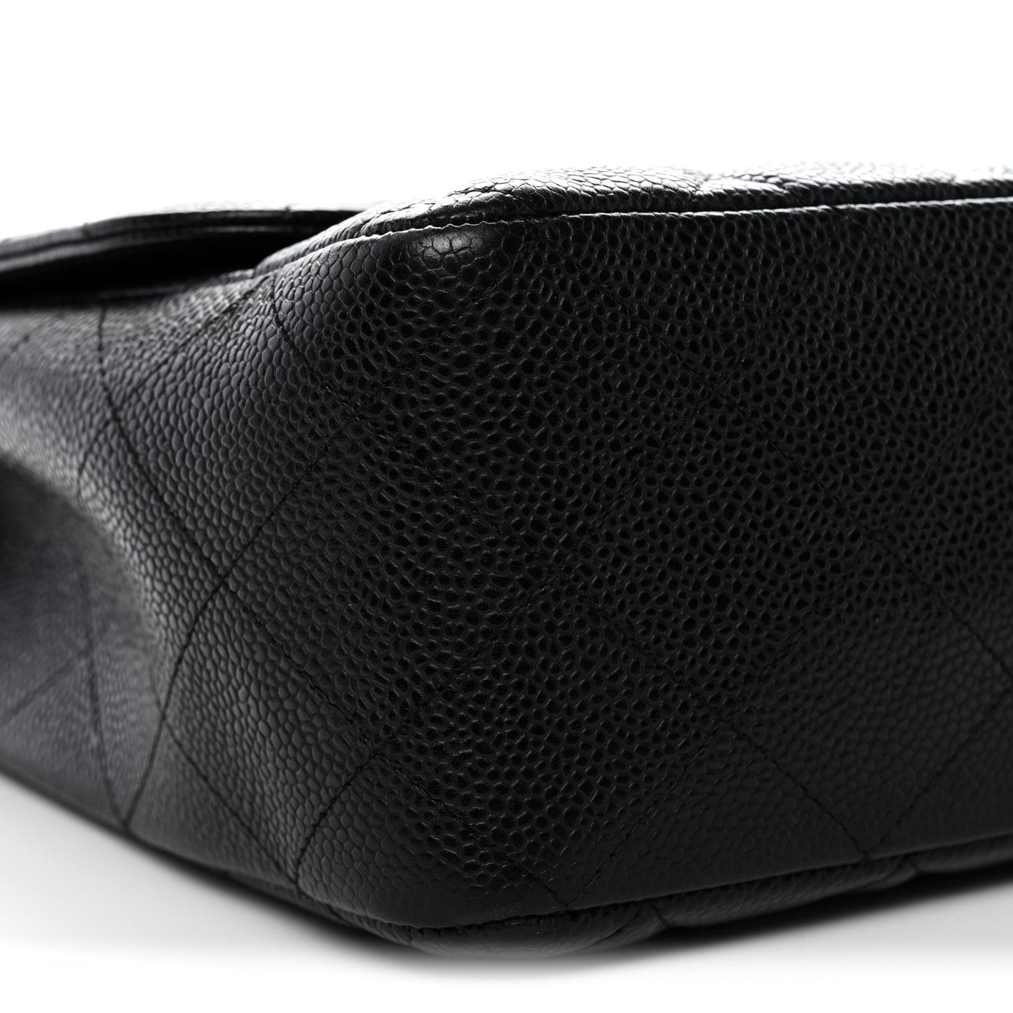 Caviar Quilted Jumbo Single Flap Black
