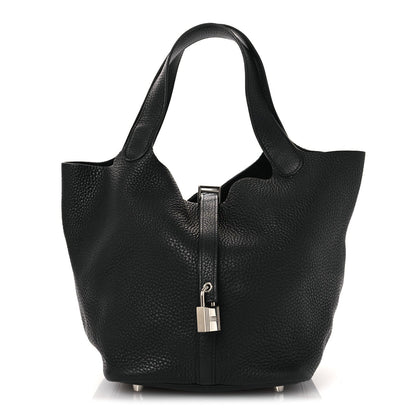 Taurillon Clemence Picotin Lock 22 MM Black