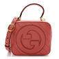 Sakai Be Green Calfskin Diagonal Stitched Blondie Top Handle Bag Pink