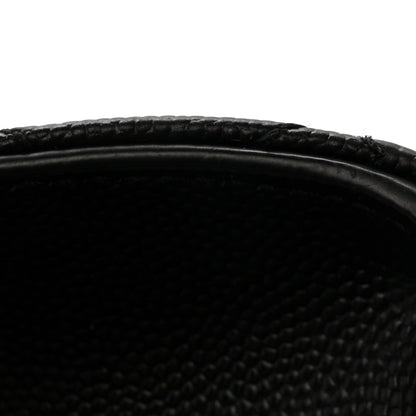 Grain De Poudre Textured Mixed Matelasse Triquilt Medium Monogram Monochrome Satchel Black