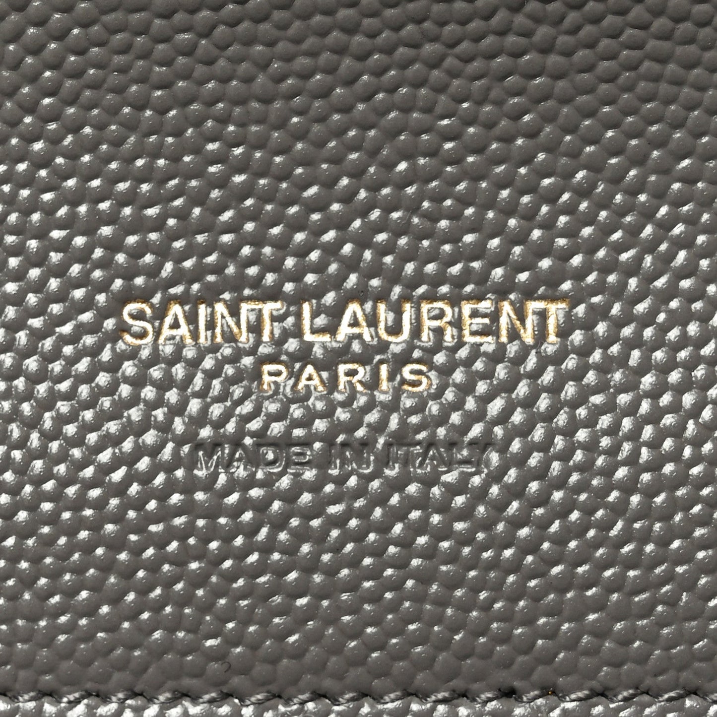Grain De Poudre Matelasse Chevron Monogram Envelope Clutch Fog