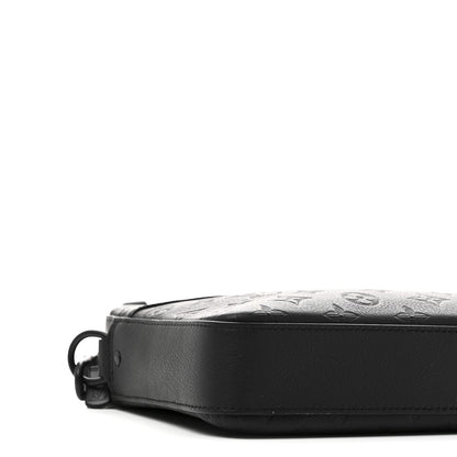 Calfskin Monogram Shadow Trio Messenger Black