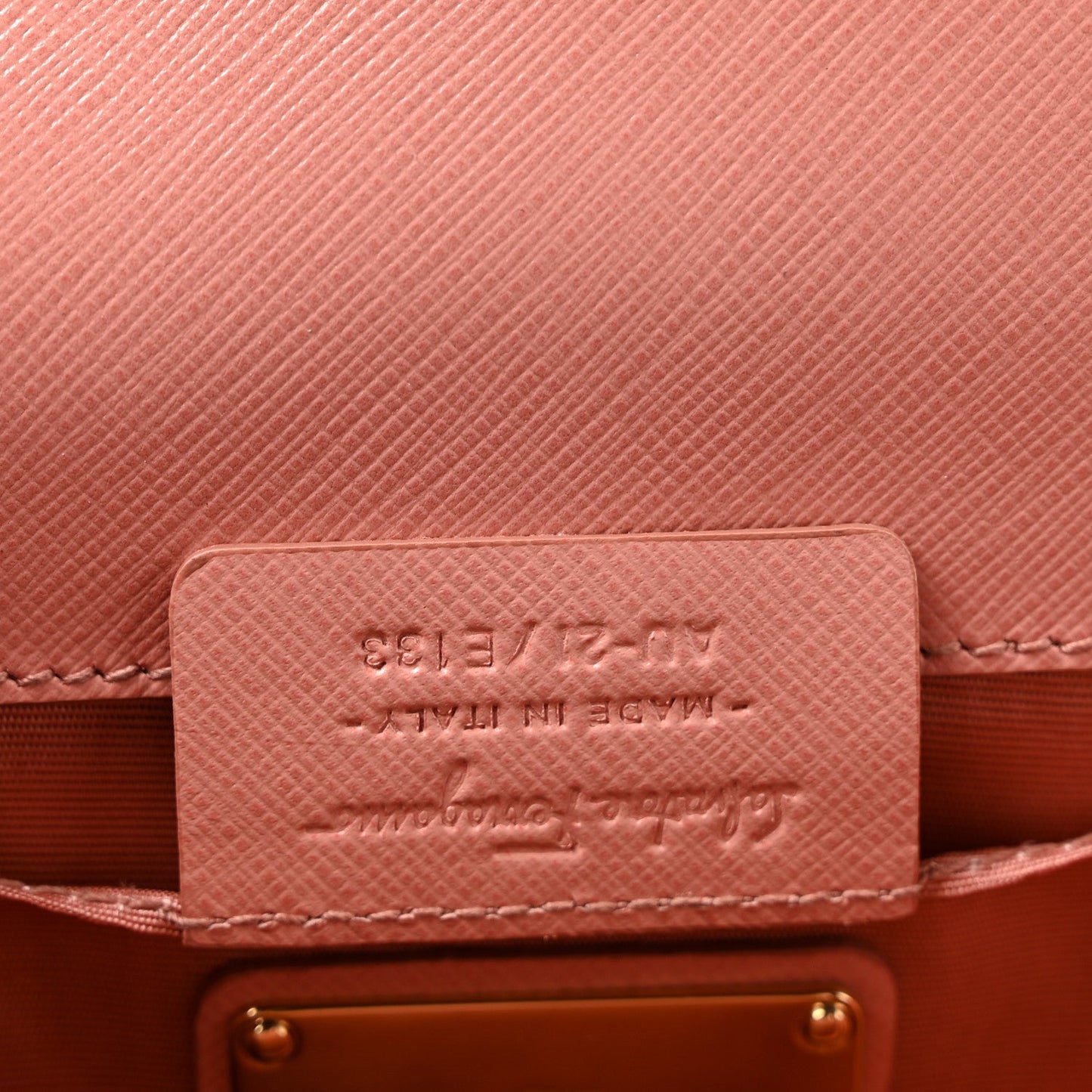 Hammered Calfskin Mini Vara Bow Crossbody Bag Pink