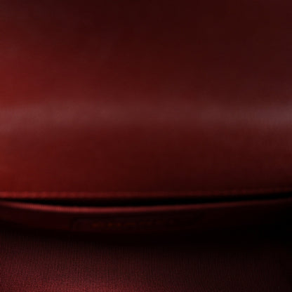 Caviar Quilted Small Boy Flap Burgundy