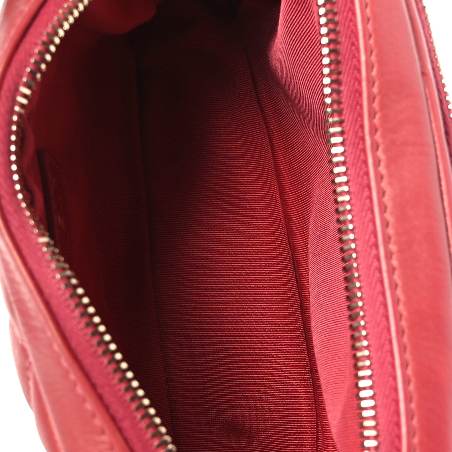 Calfskin Quilted Day Trips Camera Case Pink