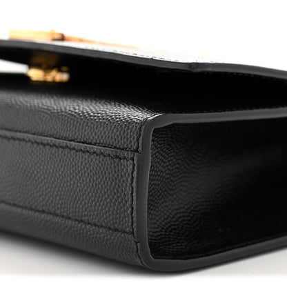 Grain De Poudre Small Classic Monogram Kate Satchel Black