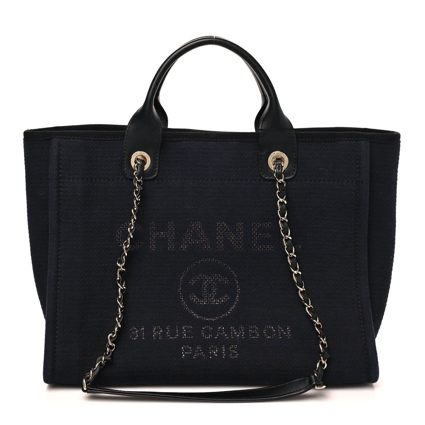 Mixed Fibers Small Deauville Tote Black