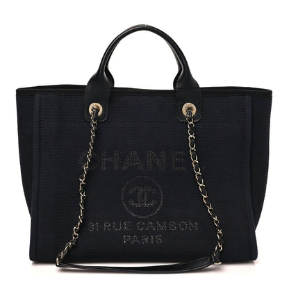 Mixed Fibers Small Deauville Tote Black