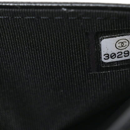 Lambskin Quilted All About Chanel Charm Wallet On Chain WOC Black