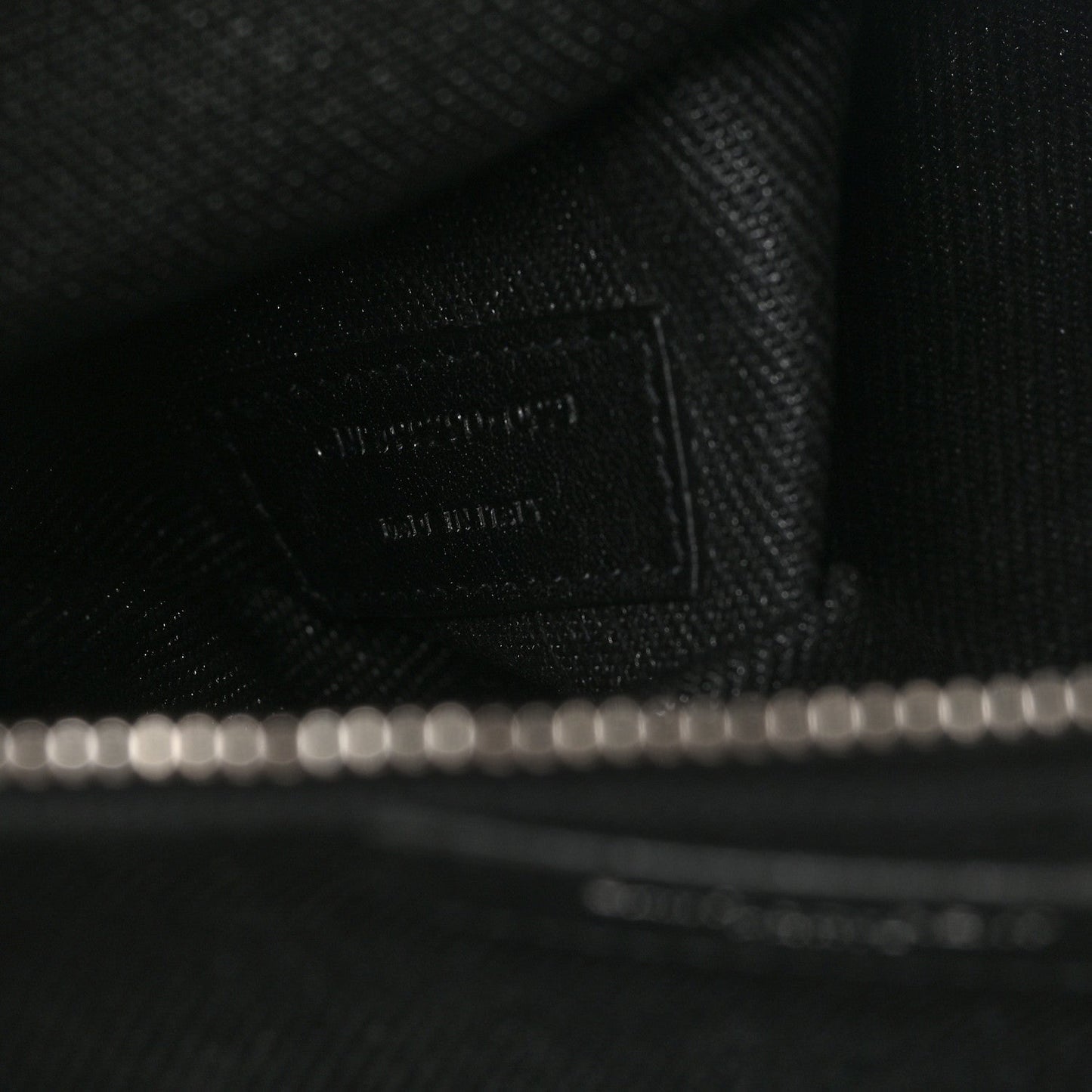 Linen Calfskin Rive Gauche Tote Black