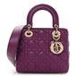 Lambskin Cannage Small My ABCDior Lady Dior Purple