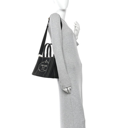 Canapa Small Logo Tote Black Talco