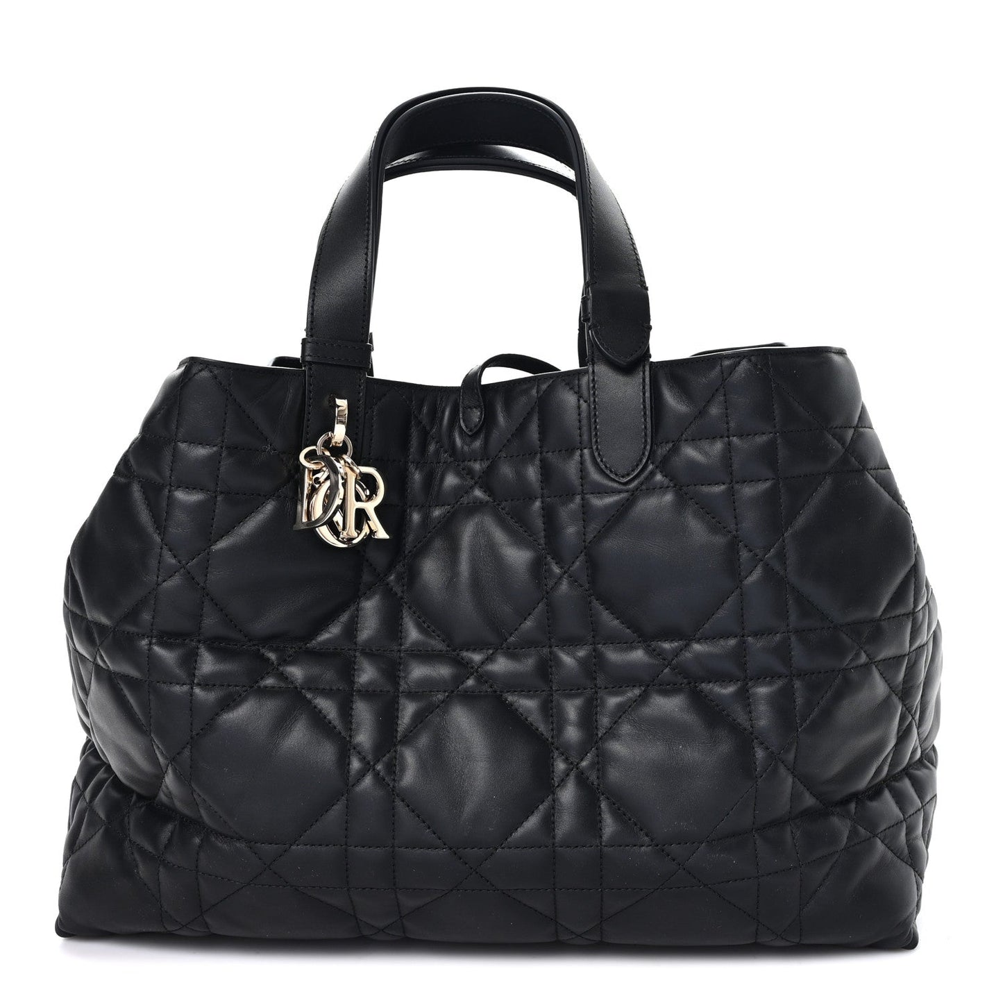 Calfskin Macrocannage Large Toujours Black